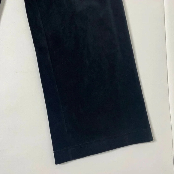 Zella Black Velour Velvet Drawstring Pants Size Large - Picture 6 of 9